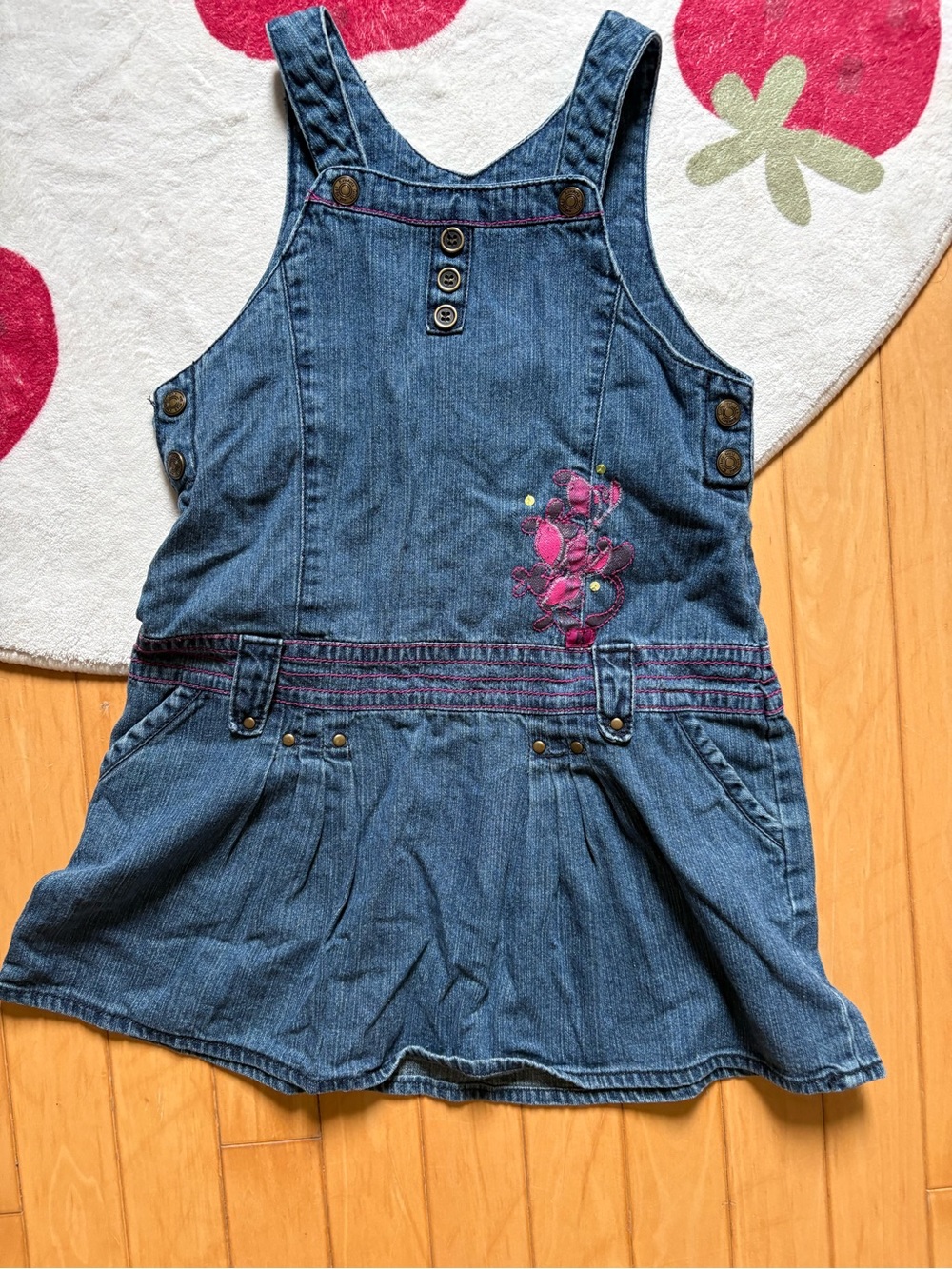 Girls' vintage Denim Overall Dress
